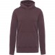 Sweat-Shirt à Capuche French Terry Homme, Couleur : Vintage Marsala, Taille : XS