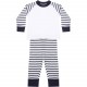 Pyjama à rayures, Couleur : Navy / White, Taille : 0 / 6 Mois