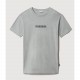 T-Shirt Manches Courtes S-Box, Couleur : Medium Grey Melange, Taille : S