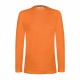 T-Shirt Double Peau Sport Manches Longues Unisexe, Couleur : Orange, Taille : XS