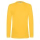T-Shirt Double Peau Sport Manches Longues Enfant, Couleur : Sporty Yellow, Taille : 6 / 8 Ans