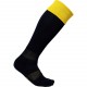 Chaussettes Sport Bicolores, Couleur : Black / Sporty Yellow, Taille : 27 / 30 EU