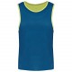 Chasuble Réversible Multisports, Couleur : Fluorescent Yellow / Sporty Royal Blue, Taille : XXL / 3XL