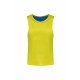 Chasuble Réversible Multisports enfant, Couleur : Fluorescent Yellow / Sporty Royal Blue, Taille : 6 / 10 Ans