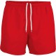 Short Rugby Unisexe, Couleur : Sporty Red, Taille : 4XL