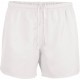 Short Rugby Unisexe, Couleur : White (Blanc), Taille : 4XL
