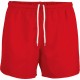 Short Rugby Enfant, Couleur : Sporty Red, Taille : 12 / 14 Ans