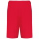 Short Jersey Sport, Couleur : Red (Rouge), Taille : S