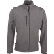 Veste Softshell Sport Manches Amovibles Unisexe, Couleur : Marl Dark Grey, Taille : XS