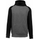 Sweat-Shirt Capuche Bicolore enfant, Couleur : Grey Heather / Black, Taille : 6 / 8 Ans
