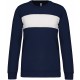 Sweat-Shirt Polyester enfant, Couleur : Sporty Navy / White, Taille : 6 / 8 Ans