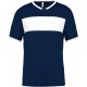 Maillot manches courtes enfant, Couleur : Sporty Navy / White, Taille : 4 / 6 Ans