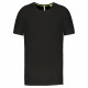 T-Shirt de Sport à Col Rond Recyclé Homme, Couleur : Black, Taille : XS
