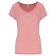 T-Shirt de Sport Écoresponsable Femme, Couleur : Marl Pink, Taille : XS