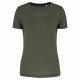 T-Shirt Triblend Sport Femme, Couleur : Dark Khaki Heather, Taille : XS