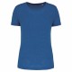 T-Shirt Triblend Sport Femme, Couleur : Sporty Royal Blue Heather, Taille : XS
