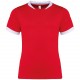 Maillot de Rugby Manches Courtes Enfant, Couleur : Sporty Red, Taille : 4 / 6 Ans