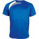 T-Shirt Sport Manches Courtes Unisexe, Couleur : Sporty Royal Blue / White / Storm Grey, Taille : XS