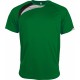 T-Shirt Sport Manches Courtes Enfant, Couleur : Green / Black / Storm Grey, Taille : 6 / 8 Ans