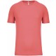 T-Shirt Sport Manches Courtes, Couleur : Coral, Taille : XS