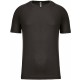 T-Shirt Sport Manches Courtes, Couleur : Dark Grey, Taille : XS