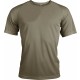 T-Shirt Sport Manches Courtes, Couleur : Olive, Taille : XS