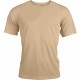 T-Shirt Sport Manches Courtes, Couleur : Sand (Sable), Taille : XS