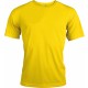 T-Shirt Sport Manches Courtes, Couleur : True Yellow, Taille : XS