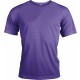 T-Shirt Sport Manches Courtes, Couleur : Violet, Taille : XS