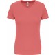 T-Shirt Sport Manches Courtes Femme, Couleur : Coral, Taille : XS
