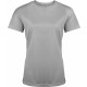 T-Shirt Sport Manches Courtes Femme, Couleur : Fine Grey, Taille : XS