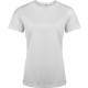 T-Shirt Sport Manches Courtes Femme, Couleur : White (Blanc), Taille : XS