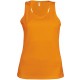Débardeur Sport Femme, Couleur : Orange, Taille : XS