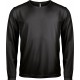 T-Shirt Sport Manches Longues, Couleur : Black (Noir), Taille : XS