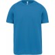 T-Shirt Sport Manches Courtes Enfant, Couleur : Aqua Blue, Taille : 6 / 8 Ans