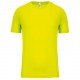 T-Shirt Sport Manches Courtes enfant, Couleur : Fluorescent Yellow, Taille : 6 / 8 Ans