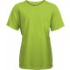 T-Shirt Sport Manches Courtes Enfant, Couleur : Lime (Vert Citron), Taille : 6 / 8 Ans