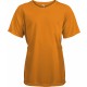 T-Shirt Sport Manches Courtes Enfant, Couleur : Orange, Taille : 6 / 8 Ans