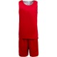 Kit basketball réversible enfant, Couleur : Sporty Red / White, Taille : 6 / 8 Ans