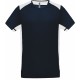 T-shirt sport bicolore, Couleur : Navy / White, Taille : XS
