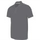 POLO MANCHES COURTES, Couleur : Sporty Grey, Taille : XS