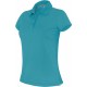 Polo Manches Courtes Femme, Couleur : Light Turquoise, Taille : XS