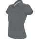 POLO MANCHES COURTES FEMME, Couleur : Sporty Grey, Taille : XS