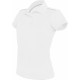 Polo Manches Courtes Femme, Couleur : White (Blanc), Taille : XS