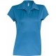 Polo Sport Manches Courtes Femme, Couleur : Aqua Blue, Taille : S