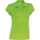 Polo Sport Manches Courtes Femme, Couleur : Lime (Vert Citron), Taille : S