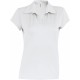 Polo Sport Manches Courtes Femme, Couleur : White (Blanc), Taille : S