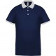 Polo piqué performance homme, Couleur : Navy / White, Taille : XS