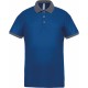 Polo piqué performance homme, Couleur : Sporty Royal Blue / Sporty Grey, Taille : XS