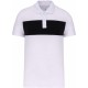 Polo Manches Courtes Adulte, Couleur : White / Black, Taille : S